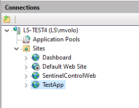 Using multiple websites for a realistic IIS reset downtime test. The websites in the IISRESET downtime test