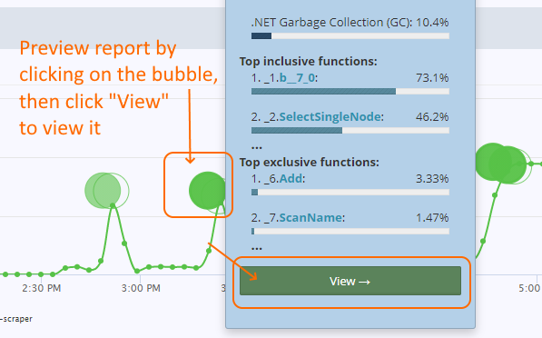 Preview a CPU diagnostic report before opening it. Preview a CPU diagnostic report.